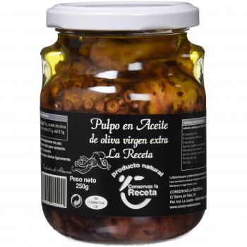 Conservas La Receta Pulpo Aceite de Oliva Virgen Extra - 250 gr