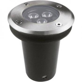 Empotrable de Suelo Ringo 3xLED 2,7W Negro IP65/IP67 Ø110mm Acero Inoxidable 4000K Forlight