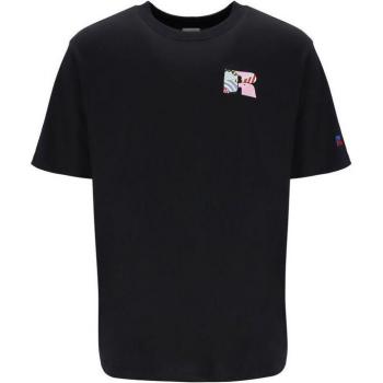 Camiseta de Manga Corta Russell Athletic EMT E36221 para Hombre en Color Negro