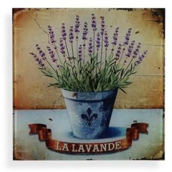 Cuadro Versa Lavanda Cristal 1 x 30 x 30 cm