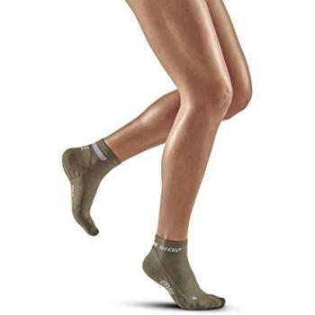 CEP The Run Low Cut Compression Socks for Women - Olive, Size II (S)