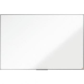 Pizarra Magnética Nobo Essence de Acero Vitrificado, 1800x1200mm, Montaje en Esquinas, Superficie de Borrado en Seco, Color Blanco