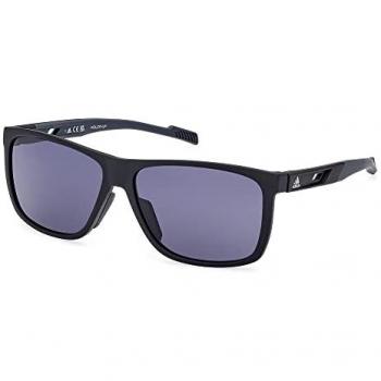 Adidas SP0067 Polarized Unisex Sunglasses Black Full-Rim Square Frame