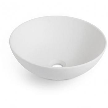Lavabo Redondo de Sobreponer NEW LYS Blanco 40x15 cm