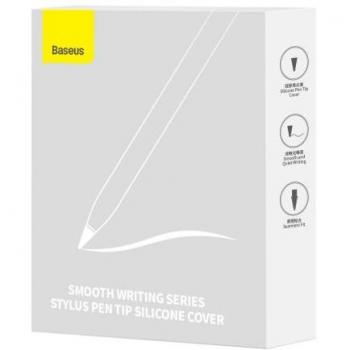 Puntas de Silicona Reemplazables para Stylus Baseus (12 Pcs) - Suaves y Blancas