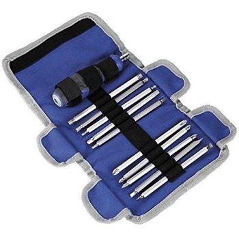 Alyco 119117 Juego Destornillador, Negro, Set de 20 Piezas