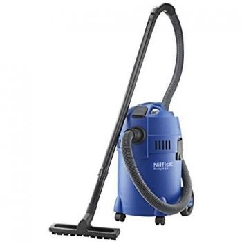 Nilfisk Buddy II 18 T - Aspiradora de Trineo en Seco y Húmedo, 1200 W, con Bolsa para Polvo, Color Negro y Azul