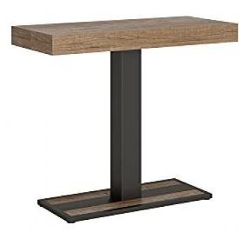 Consola Extensible 90x40/300 cm Capital Premium Roble Natural Estructura Antracita