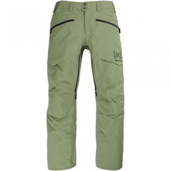 Burton Pantalones Ak Goretex Hover Verde, impermeables, transpirables, con tecnología GORE-TEX, aislamiento térmico, ajuste regular, múltiples bolsillos
