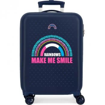 Maleta de cabina Movom Glitter Rainbow rígida 55cm