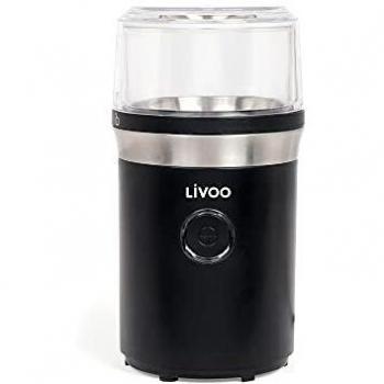 Molinillo de café eléctrico Livoo DOD190 - 210 W, 70 g, fácil limpieza, color negro