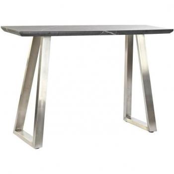 Consola DKD Home Decor Plateado Negro MDF Acero Moderno 120 x 40 x 76 cm