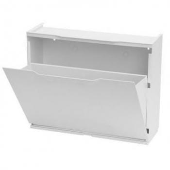 Zapatero de Resina Blanco 51x17x41 cm