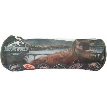 Estuche Portatodo Redondo Jurassic World 22x7.5x7.5cm - Universal Studios