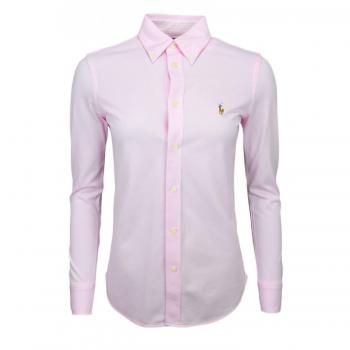 Polo Ralph Lauren Women's Slim Fit Heidi Oxford Shirt in Pink, Size XL