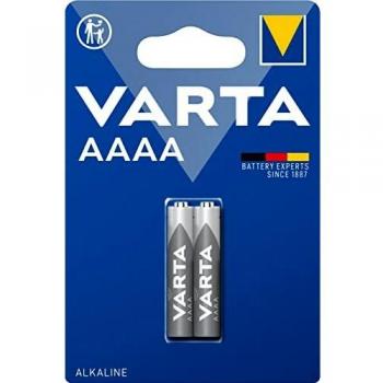 Varta Pila de alcalina AAAA, paquete de 2 unidades, Gris