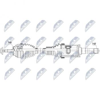 Árbol de transmisión NTY NPW-BM-027 - Alta calidad y durabilidad