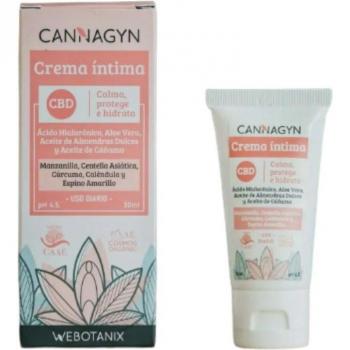 WeBotanix Cannagyn Crema Íntima con CBD Bio, 30 ml