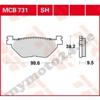 Freno TRW/Lucas MCB731SH, sinter Performance con ABE