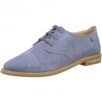 Hush Puppies Aiden, Zapatos de Cordones Derby para Mujer, Azul