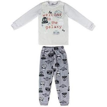 Artesania Cerda Pijama Largo Coral Star Wars Conjuntos, Gris