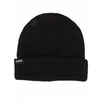 Napapijri Tribe - Gorro para Hombre, Color Negro con Logotipo