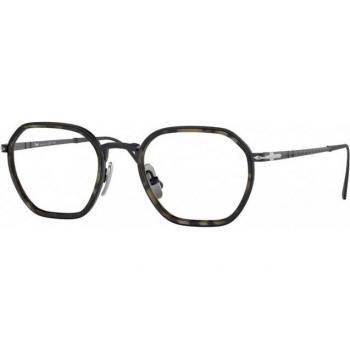 Persol PO5011VT 8015 Gafas Recetadas para Hombre Negras, Armazones para Hombre Negros, 47 Lentes Recetadas Para Hombre Negros