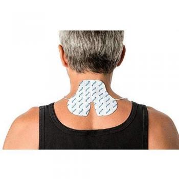 Electrodo para el cuello axion | Para electroestimulador TENS y EMS con ajuste perfecto para el dolor de cuello | Parches adhesivos tens de 13 x 11 cm
