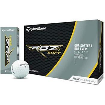 TaylorMade RBZ Soft Pelotas de Golf, Unisex, Blanco, 12 Unidades