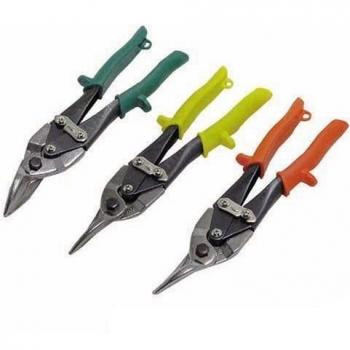 Silverline CT17 - Tijera cortachapas de corte recto, 3 pzas
