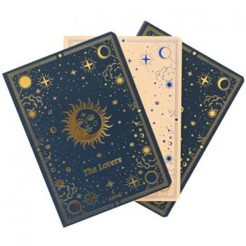 Pack 3 Cuadernos A6 Astral Erik Azul - Libretas Pequeñas con Diseños Variados para Material Escolar