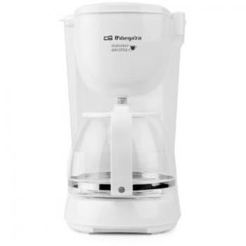 Cafetera de Goteo Orbegozo CG 4051 - Capacidad para 12 Tazas, Jarra de Cristal de 1,25L, Filtro Permanente Extraíble, Apagado Automático y Mantenimiento de