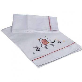 Bimbi Pirulos Tript.Sab.100% Alg.Mini 001 Elefante 150 04 - Sábanas, unisex