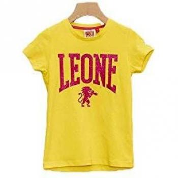 Leone - Camiseta Lisa de Manga Corta para niñas - Amarillo