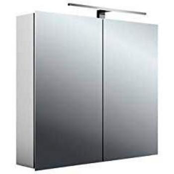 Espejo de Luz LED Emco Asis Mee 80 cm, 2 Puertas, Aluminio, Montaje en Superficie