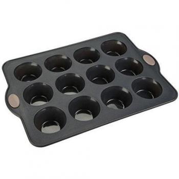 Levivo - Molde de Silicona para 12 Magdalenas, 36 x 25 cm, Gris