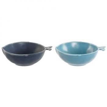 Bol de porcelana en forma de pez surtido azul 14,4 x 13,5 x 4,5 cm