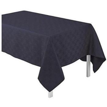 Le Jacquard Francais 22568 - Mantel anillos algodón noche 170 x 170 cm