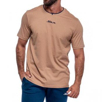 Camiseta de Padel Hombre Siux Duplo Unisex Marrón de Manga Corta