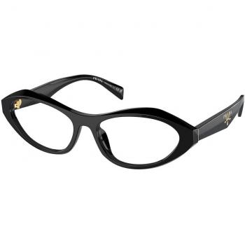 Prada PR A21V 16K1O1 Women’s Eyeglasses Black Size 53 (Frame Only) - Blue Light Block Available