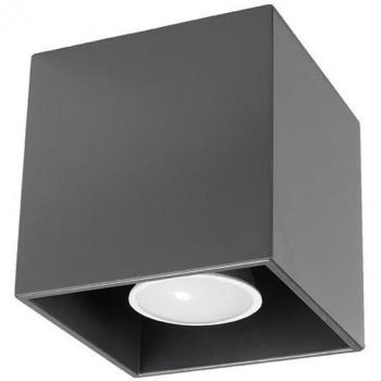 Aplique de Techo Quad 1 Antracita GU10 en Aluminio con Iluminación LED Interior