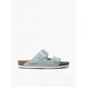 Sandalia plana de mujer con planta anatómica - Genuins G105133 (azul)