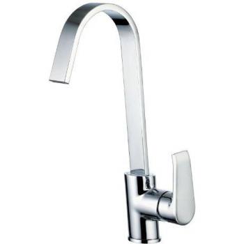 Clever 98201 Grifo de Cocina Monomando Caño Tubo, Paula, Cromado