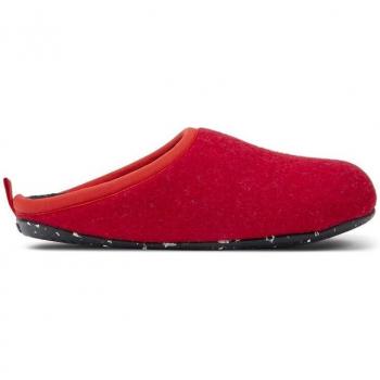 Camper - Zapatillas de casa abiertas de mujer lisas en rojo