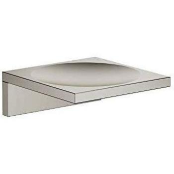 Jabonera de Pared Dornbracht Mem, Completa, Color Platino Mate, Proyección 120 mm