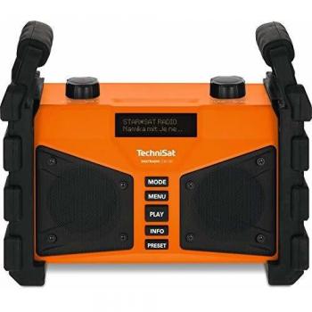 TechniSat DIGITRADIO 230 OD Radio de Trabajo Analógica y Digital con DAB+, FM, USB, AUX, Bluetooth, Batería Robusta, Memoria para Favoritos y Dos Altavoces Esté