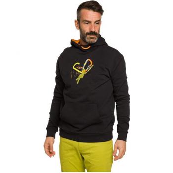 Sudadera de hombre Trangoworld Nexus con capucha, color negro y amarillo, talla M