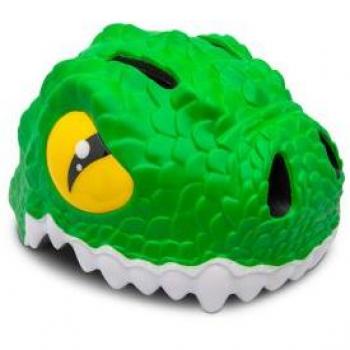 Casco infantil animales Crazy Safety - Dinosaurio Verde