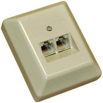 Caja de Salida ISDN Inline® con Doble Puerto RJ45 a 4 Pines Paralelos