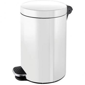 Cubierta de Basura Pedal, Volumen 3 L, Dimensiones HxØ 260 x 170 mm, Blanca